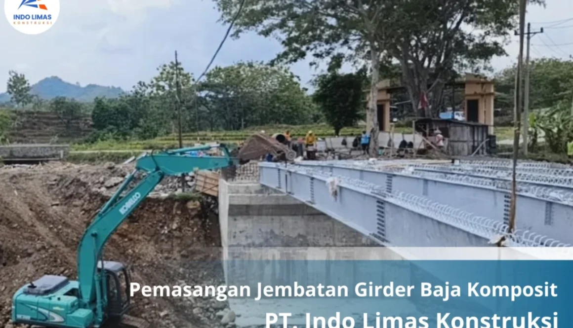 Pemasangan Jembatan Girder Baja Komposit