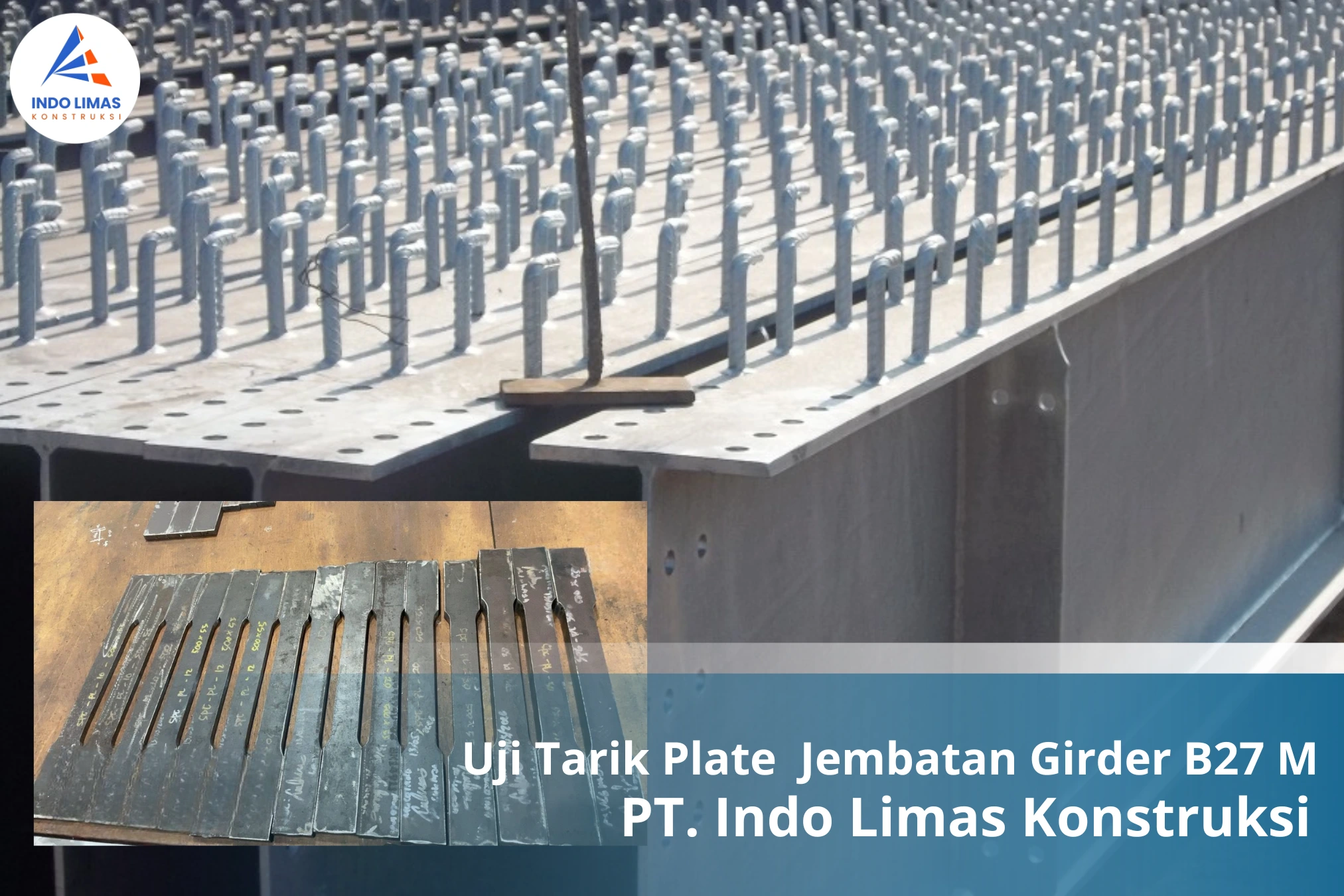 Uji Tarik Plate Jembatan Girder