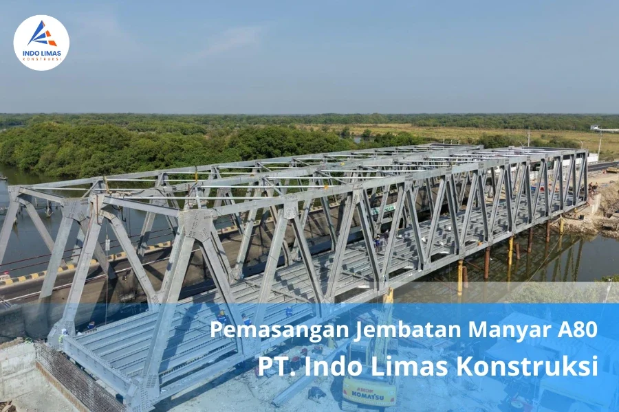 Pemasangan Jembatan Manyar A80